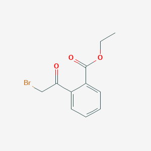 molecular formula C11H11BrO3 B164200 2-(2-溴乙酰)苯甲酸乙酯 CAS No. 133993-34-7