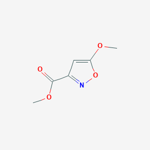 molecular formula C6H7NO4 B1642000 Methyl 5-methoxyisoxazole-3-carboxylate 