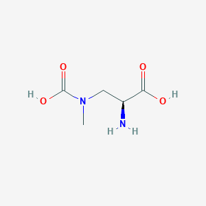 molecular formula C5H10N2O4 B164202 3-(Carboxymethylamino)-L-alanine CAS No. 129118-74-7
