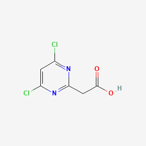 molecular formula C6H4Cl2N2O2 B1642032 (4,6-Dichloro-pyrimidin-2-yl)-acetic acid 
