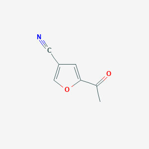 molecular formula C7H5NO2 B164204 5-Acetylfuran-3-carbonitrile CAS No. 133674-67-6