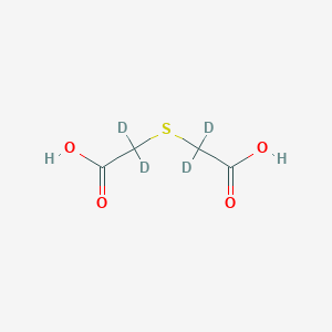 molecular formula C4H2D4O4S B164206 2-[羧基(二氘代)甲基]硫代-2,2-二氘代乙酸 CAS No. 132090-51-8