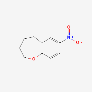 molecular formula C10H11NO3 B1642084 7-Nitro-3,4-dihydro-2H-benzo[b]oxepine 