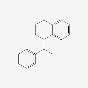 molecular formula C18H20 B1642090 Naphthalene, 1,2,3,4-tetrahydro(1-phenylethyl)- 