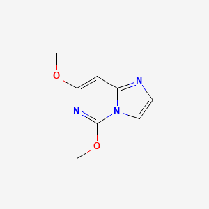 molecular formula C8H9N3O2 B1642092 5,7-Dimethoxyimidazo[1,2-C]pyrimidine 