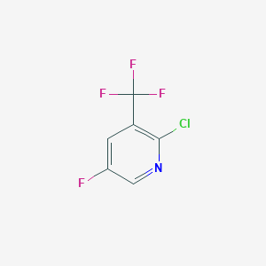 molecular formula C6H2ClF4N B1642121 2-クロロ-5-フルオロ-3-(トリフルオロメチル)ピリジン CAS No. 72587-20-3