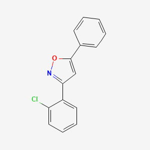 molecular formula C15H10ClNO B1642160 Isoxazole, 3-(2-chlorophenyl)-5-phenyl- 