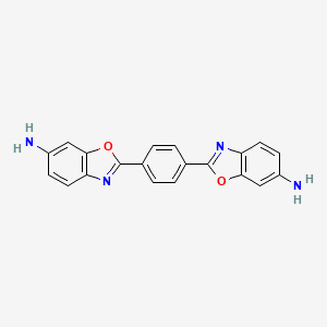 molecular formula C20H14N4O2 B1642165 2,2'-(1,4-Phenylene)bis(benzo[d]oxazol-6-amine) 