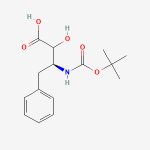 molecular formula C15H21NO5 B1642167 (3S)-2-Hydroxy-3-(tert-butoxycarbonylamino)-4-phenylbutyric acid 