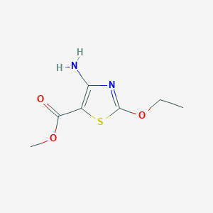 molecular formula C7H10N2O3S B1642178 Methyl 4-amino-2-ethoxy-1,3-thiazole-5-carboxylate 