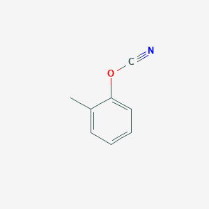 molecular formula C8H7NO B1642199 Cyanic acid, 2-methylphenyl ester 