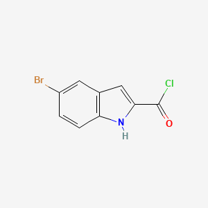 molecular formula C9H5BrClNO B1642207 5-Bromo-1h-indole-2-carboxylic acid chloride 