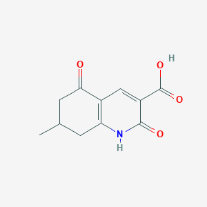 molecular formula C11H11NO4 B1642211 7-Methyl-2,5-dioxo-1,2,5,6,7,8-hexahydroquinoline-3-carboxylic acid CAS No. 106551-77-3