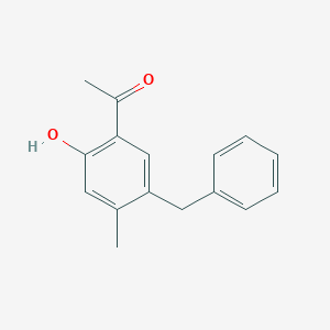 molecular formula C16H16O2 B1642227 1-(5-Benzyl-2-hydroxy-4-methylphenyl)ethanone 
