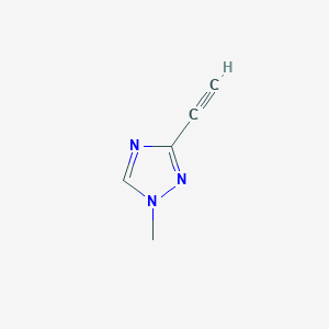 molecular formula C5H5N3 B1642246 3-Ethynyl-1-methyl-1,2,4-triazole 