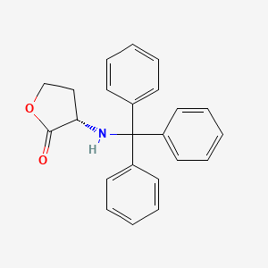 molecular formula C23H21NO2 B1642269 (3S)-3-(Tritylamino)oxolan-2-one 