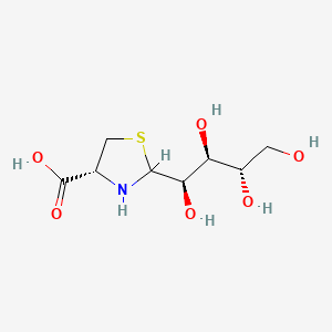 molecular formula C8H15NO6S B1642274 2-(L-Arabino-tetrahydroxybutyl)-4(R)-1,3-thiazolidine-4-carboxylic acid 