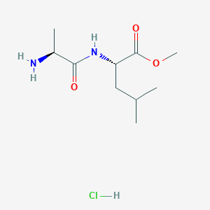 molecular formula C10H21ClN2O3 B1642276 H-Ala-leu-ome hcl 