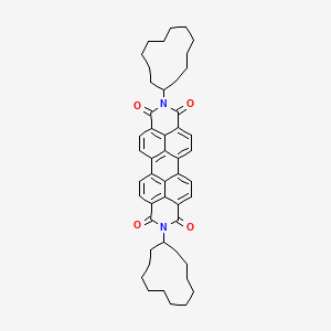 molecular formula C48H54N2O4 B1642279 7,18-Di(cyclododecyl)-7,18-diazaheptacyclo[14.6.2.22,5.03,12.04,9.013,23.020,24]hexacosa-1(23),2,4,9,11,13,15,20(24),21,25-decaene-6,8,17,19-tetrone 