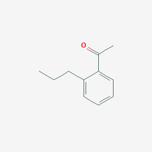 molecular formula C11H14O B1642287 2'-Propylacetophenone 
