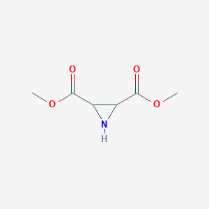 molecular formula C6H9NO4 B1642288 Dimethyl aziridine-2,3-dicarboxylate CAS No. 177473-22-2