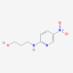 B164229 3-((5-Nitropyridin-2-yl)amino)propan-1-ol CAS No. 136772-09-3
