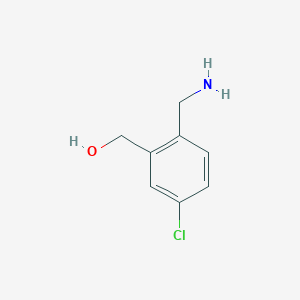 molecular formula C8H10ClNO B1642339 [2-(Aminomethyl)-5-chlorophenyl]methanol 