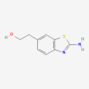 molecular formula C9H10N2OS B1642347 2-Aminobenzothiazole-6-ethanol 