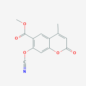 molecular formula C13H9NO5 B1642367 Methyl 7-cyanato-4-methyl-2-oxochromene-6-carboxylate 
