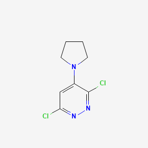 molecular formula C8H9Cl2N3 B1642386 3,6-Dichloro-4-pyrrolidin-1-ylpyridazine 