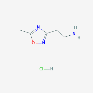 2-(5-Methyl-1,2,4-oxadiazol-3-yl)ethan-1-amine hydrochloride