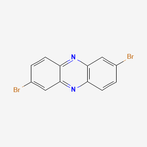 molecular formula C12H6Br2N2 B1642397 2,7-Dibromophenazine 