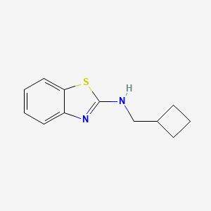 molecular formula C12H14N2S B1642421 2-Benzothiazolamine, N-(cyclobutylmethyl)- 
