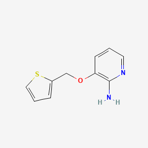 molecular formula C10H10N2OS B1642424 2-Pyridinamine, 3-(2-thienylmethoxy)- 