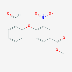 molecular formula C15H11NO6 B1642426 Methyl 4-(2-formylphenoxy)-3-nitrobenzenecarboxylate CAS No. 80248-06-2