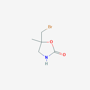 molecular formula C5H8BrNO2 B1642440 5-(bromomethyl)-5-methyl-2-Oxazolidinone 