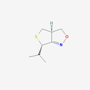 B164245 3H,6H-Thieno[3,4-c]isoxazole,3a,4-dihydro-6-(1-methylethyl)-,cis-(9CI) CAS No. 127865-49-0