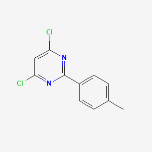 molecular formula C11H8Cl2N2 B1642453 Pyrimidine, 4,6-dichloro-2-(4-methylphenyl)- 