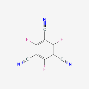 molecular formula C9F3N3 B1642459 2,4,6-Trifluorobenzene-1,3,5-tricarbonitrile CAS No. 3638-97-9