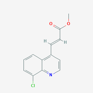 molecular formula C13H10ClNO2 B1642467 3-(8-Chloroquinoline-4-yl)acrylic acid methyl ester 