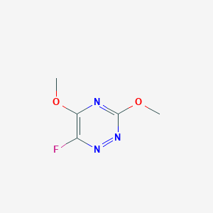 molecular formula C5H6FN3O2 B1642470 6-Fluoro-3,5-dimethoxy-1,2,4-triazine 