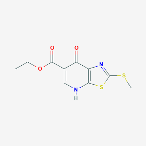 molecular formula C10H10N2O3S2 B1642491 ethyl 2-methylsulfanyl-7-oxo-4H-[1,3]thiazolo[5,4-b]pyridine-6-carboxylate 