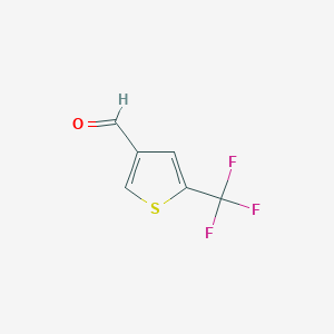 molecular formula C6H3F3OS B1642499 5-(三氟甲基)噻吩-3-甲醛 CAS No. 96518-84-2