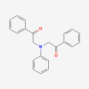 molecular formula C22H19NO2 B1642511 2,2'-(Phenylazanediyl)bis(1-phenylethanone) 