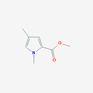 molecular formula C8H11NO2 B1642524 Methyl 1,4-dimethylpyrrole-2-carboxylate 