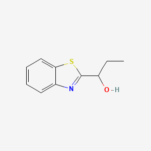 molecular formula C10H11NOS B1642542 2-Benzothiazolemethanol, alpha-ethyl- 
