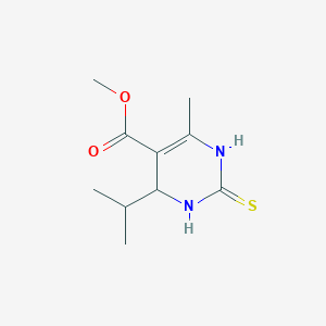 molecular formula C10H16N2O2S B1642581 methyl 6-methyl-4-propan-2-yl-2-sulfanylidene-3,4-dihydro-1H-pyrimidine-5-carboxylate 
