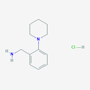 molecular formula C12H19ClN2 B1642601 2-(1-哌啶基)苄胺盐酸盐 CAS No. 1427475-24-8