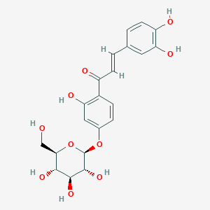 molecular formula C21H22O10 B1642618 (E)-3-(3,4-二羟基苯基)-1-[2-羟基-4-[(2S,3R,4S,5S,6R)-3,4,5-三羟基-6-(羟甲基)氧杂环-2-基]氧基苯基]丙-2-烯-1-酮 CAS No. 499-29-6