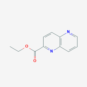 molecular formula C11H10N2O2 B1642629 1,5-Naphthyridine-2-carboxylic acid, ethyl ester 